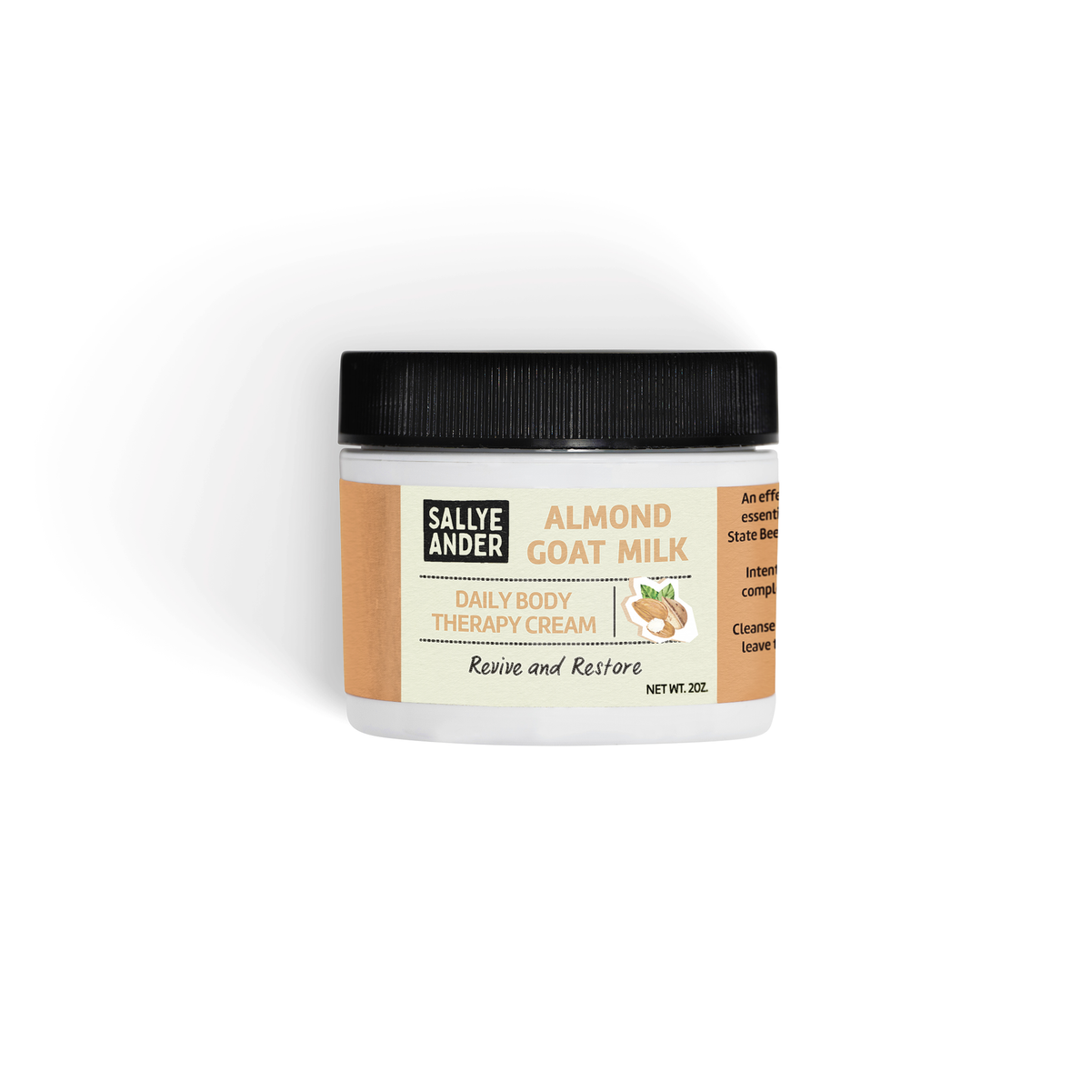 Almond Goat Milk Daily Body Therapy Cream – SallyeAnder