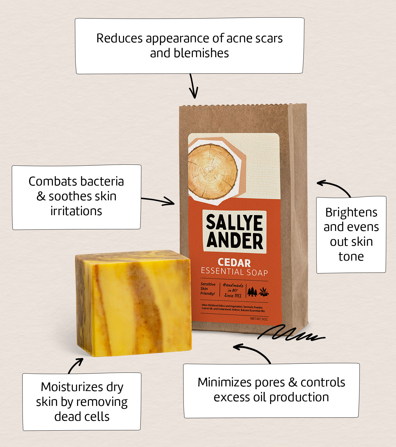 SallyeAnder Cedar Soap - Thumbnail 4