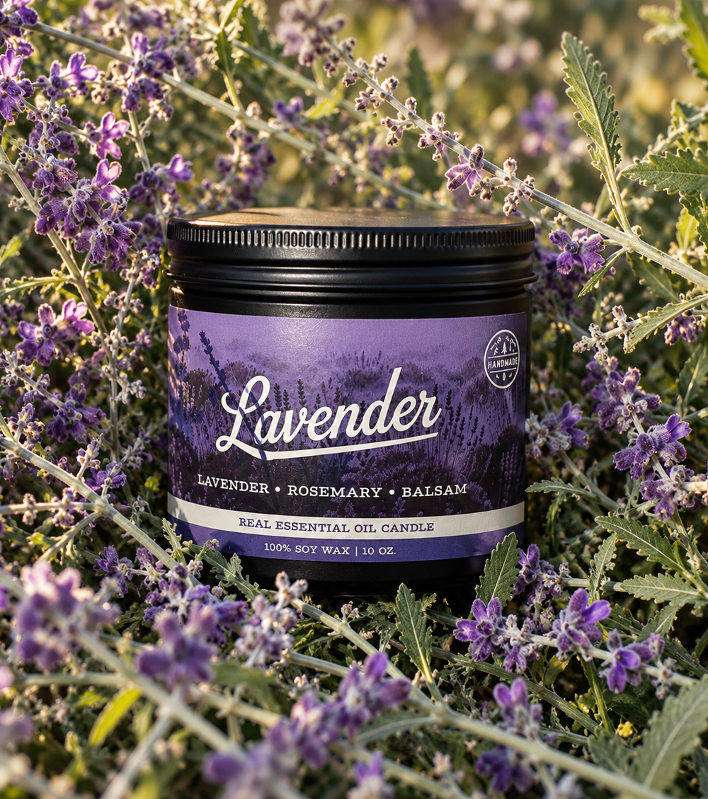 Lavender Essential Oil Candle